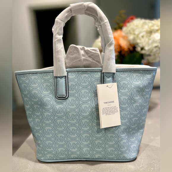 Michael Kors Jodie Blue Pale Ocean Tote - NWT - Picture 3 of 7